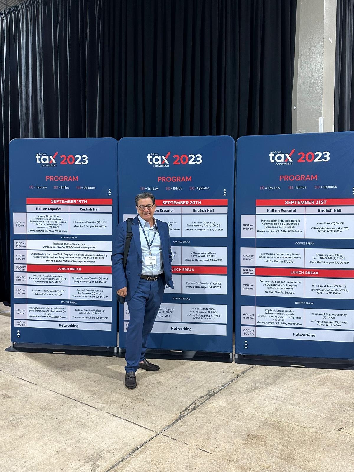 Armando Vásquez, fundador de Citi Taxes, en la Miami Tax Convention